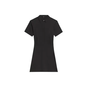 THEORY Short-Sleeved Dresses Women's Black