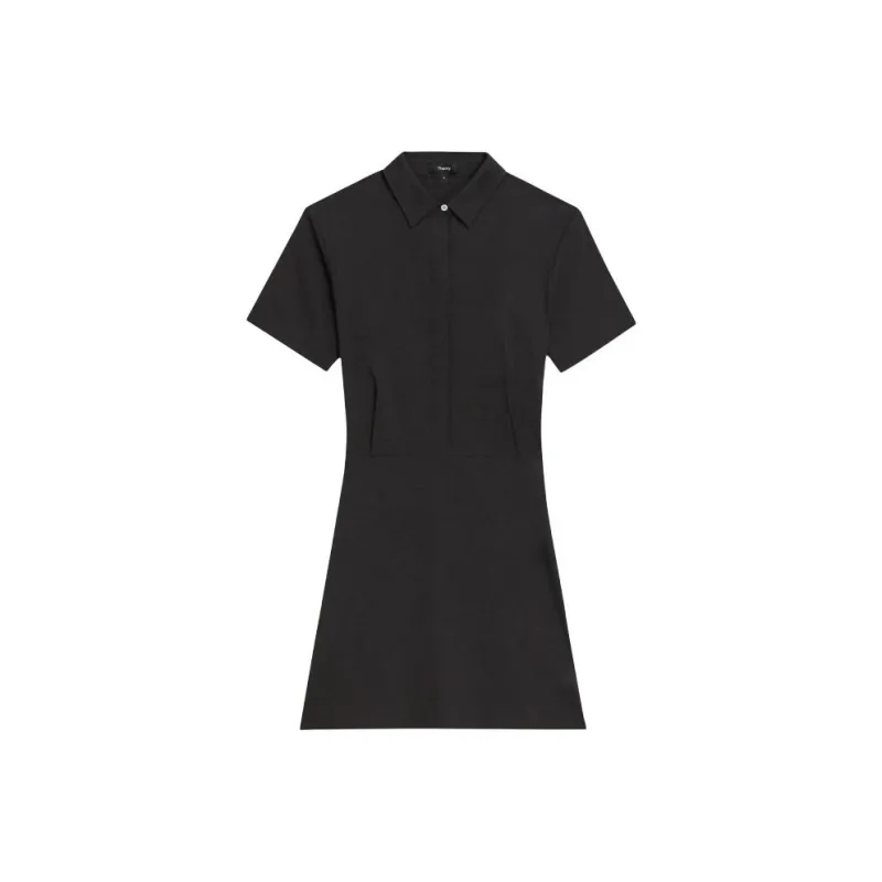 THEORY Short-Sleeved Dresses Women's Black-0