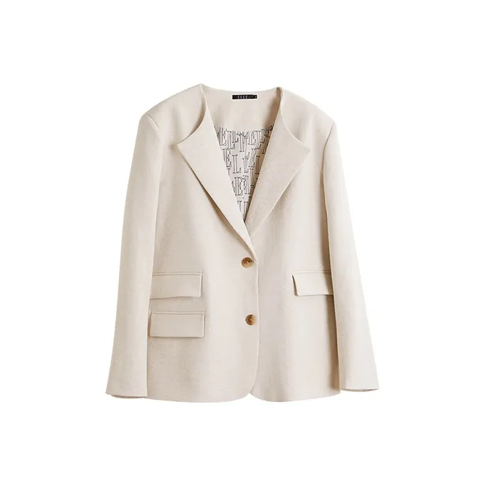 ELLE Business Suits Women's Beige-0