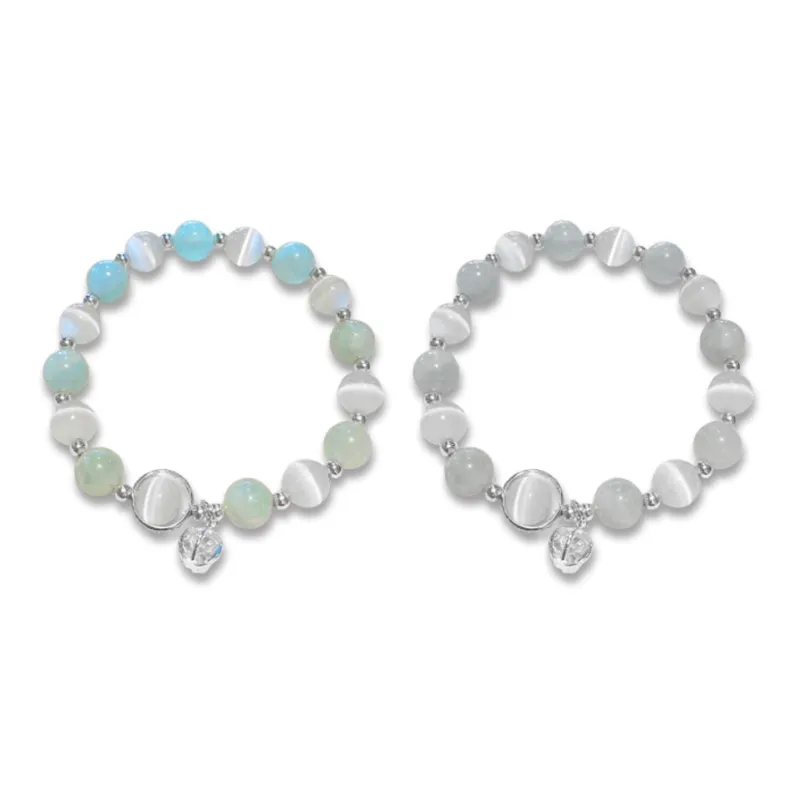 LuluCanaan Glass Cat Eye Bracelets Women's-4