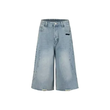 TONYBEAR Denim Shorts Unisex Blue
