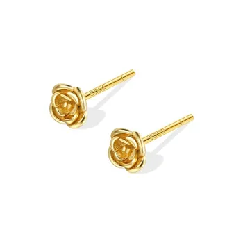 Daisy Dream 999 Fine Silver Stud Earrings Women's