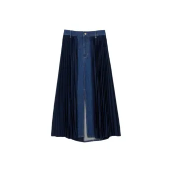 Sandro Pleated Midi Skirt