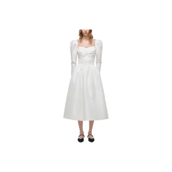 Self portrait Long Sleeved Dresses Women's White