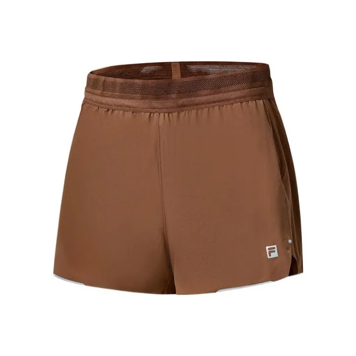 FILA Casual Shorts Women's Leather Brown-0