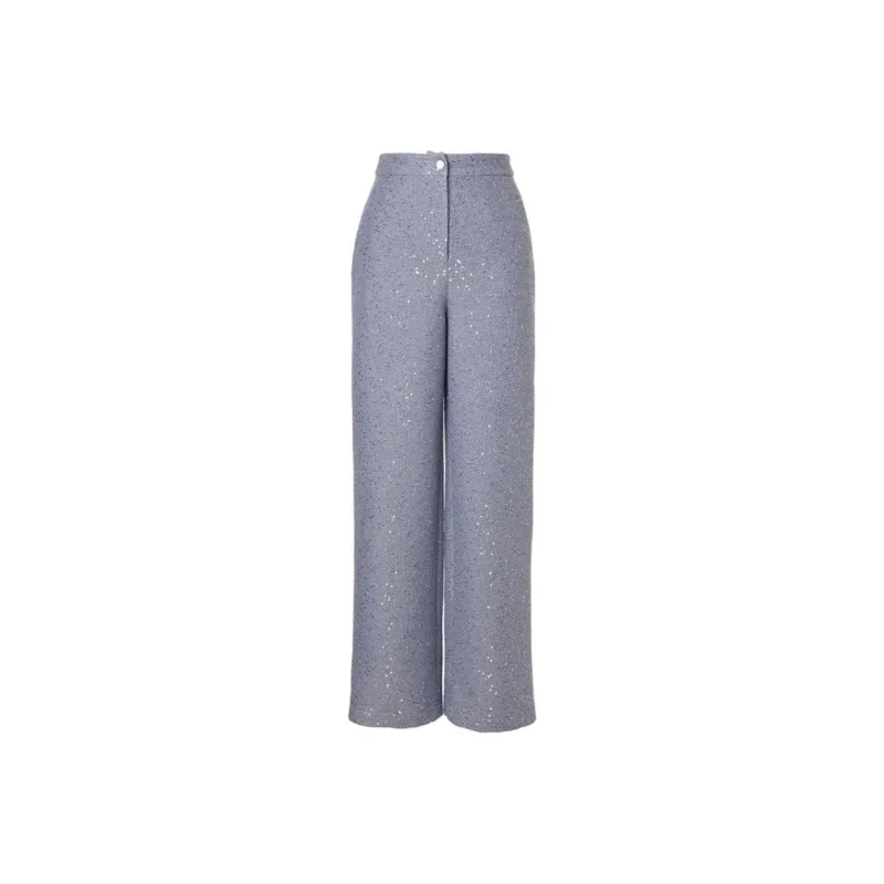 XII BASKET Suit Trousers Women's Light Blue-0