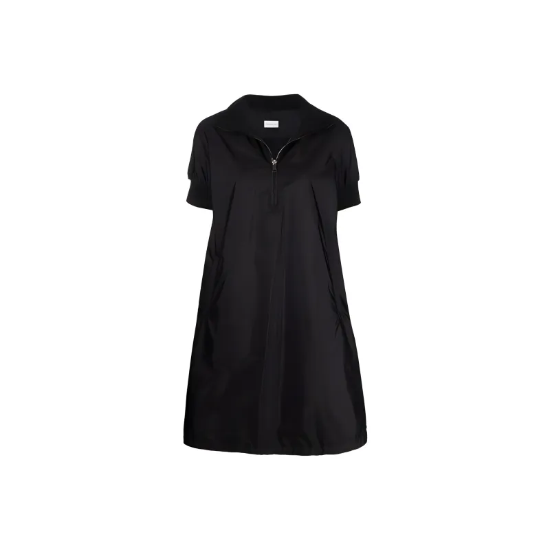 Moncler Short Sleeved Dresses Women's Black-0