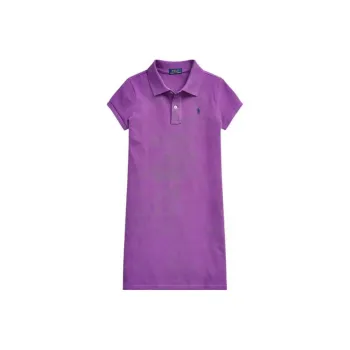 Polo Ralph Lauren Basic Mesh Polo Short Sleeve Casual Dress Purple