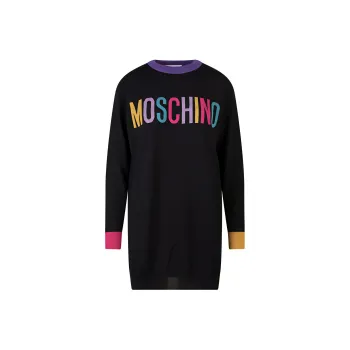 MOSCHINO Long Sleeved Dresses Women's Black