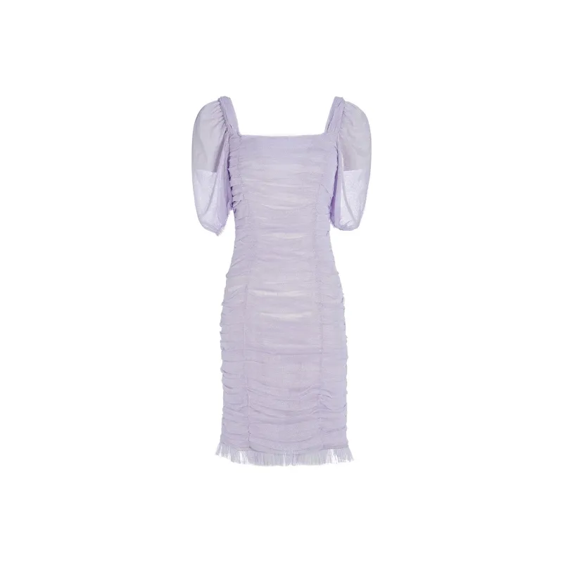 Marie Elie Short-Sleeved Dresses Women's Purple-0