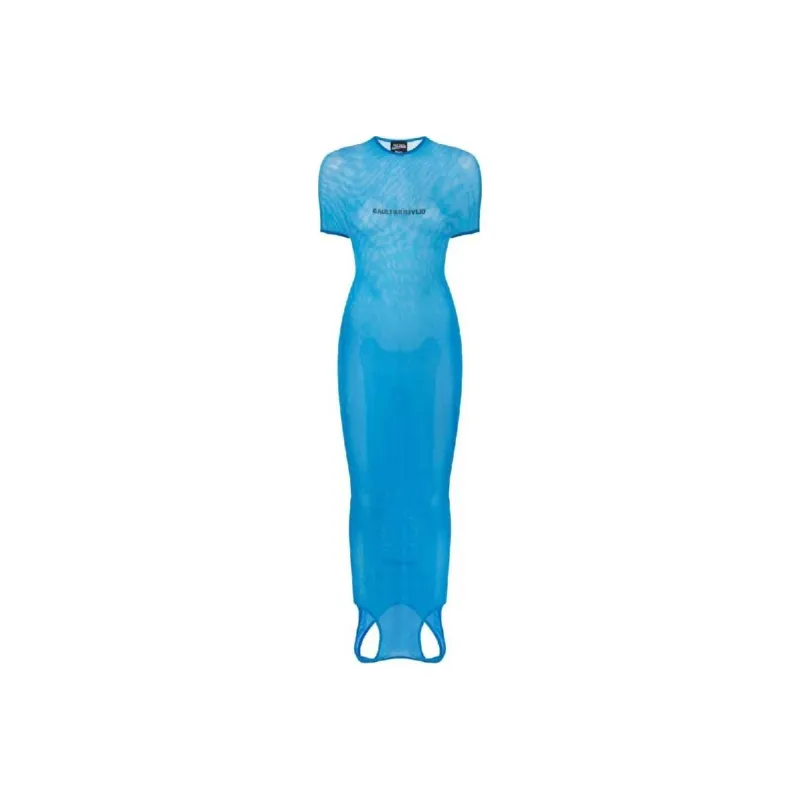 Jean Paul Gaultier X Shayne Oliver Mesh Maxi Dress-0