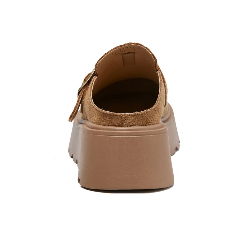La Chapelle Abrasion Resistant Closed Toe Birkenstock Slippers Women's Yellow-4