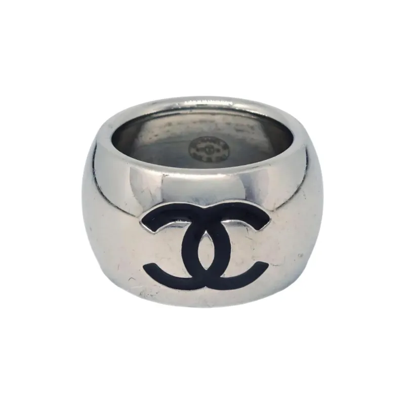 CHANEL Silver Plated Rings Women's Silver-0