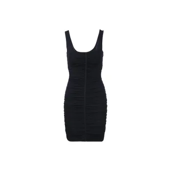Givenchy Ruched Sleeveless Mini Dress