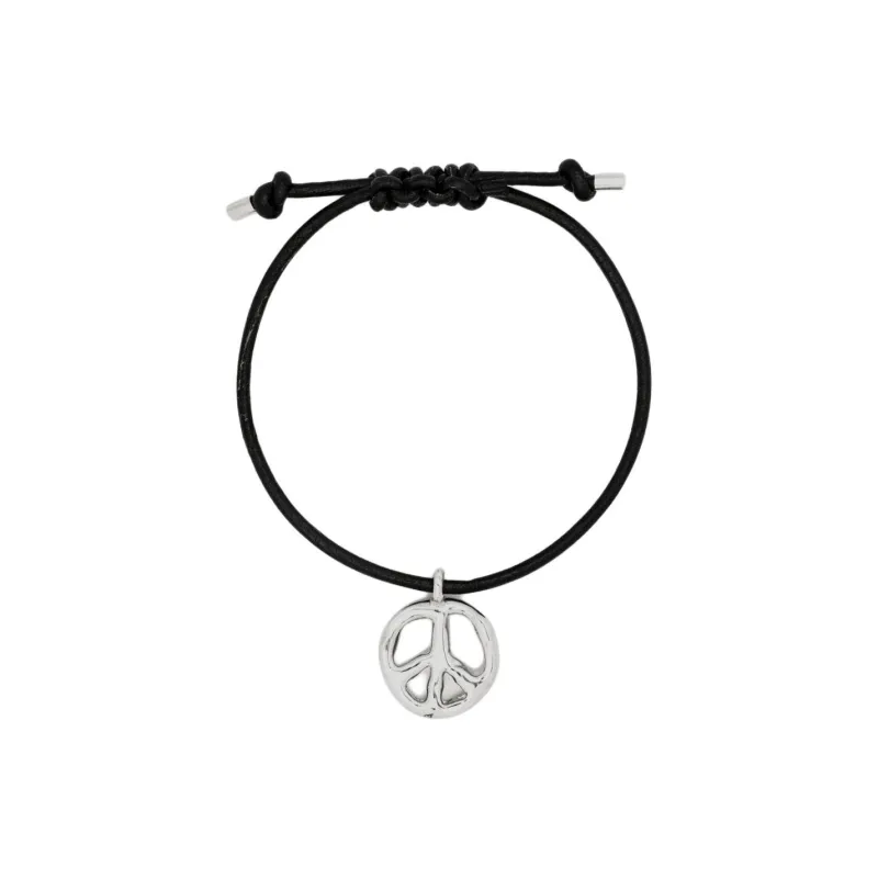 AMBUSH Peace Sign Charm Bracelet-1