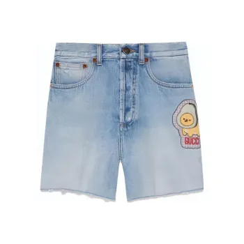 GUCCI Casual Shorts Women's Light Blue