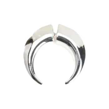 Marine Serre Tin Earrings Unisex Silver