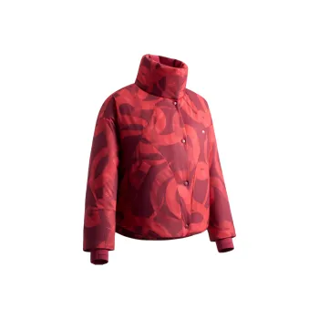 BENEUNDER Puffer Jacket Women's Maple Forest Red