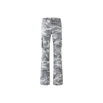 BENGEN Jeans Women's Camouflage White