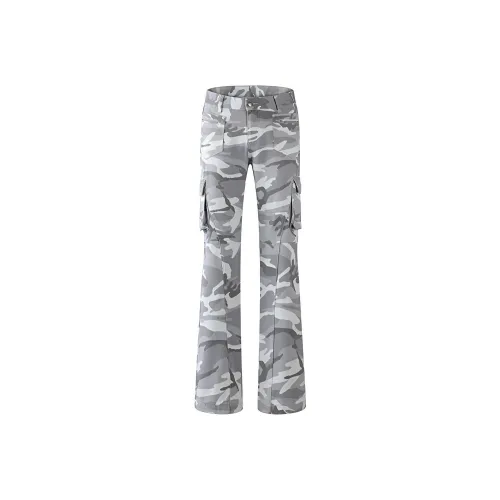 BENGEN Jeans Women's Camouflage White