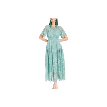 BESIONIA SS24 Short Sleeved Dresses Women's Blue