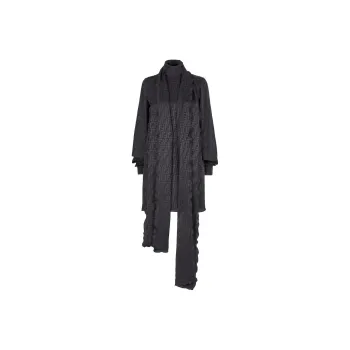 FENDI FW22 Long Sleeved Dress Women's Black