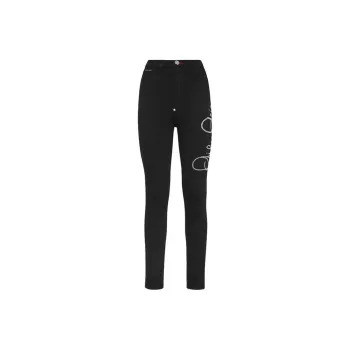 PHILIPP PLEIN Logo print Jeggings