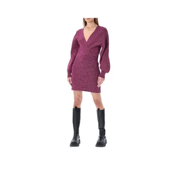 GANNI Long-Sleeved Dresses Women's Purple