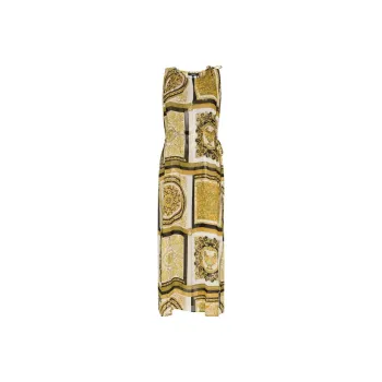 VERSACE SS22 Sleeveless Dress Women's Yellow