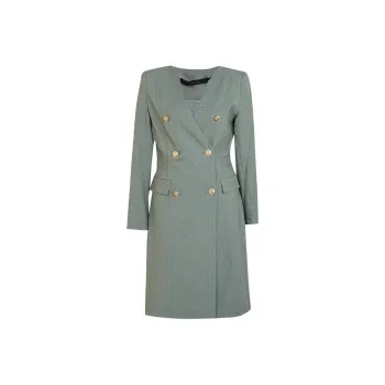 ROEYSHOUSE Long Sleeved Dresses Women's Gray Green