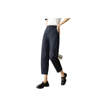 Late White Casual Pants Women's