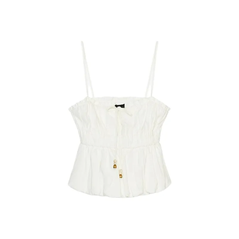 ZARA Camisoles Women's White-0