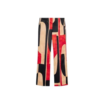 ZARA ZW Series Casual Pants Women's Red/Black