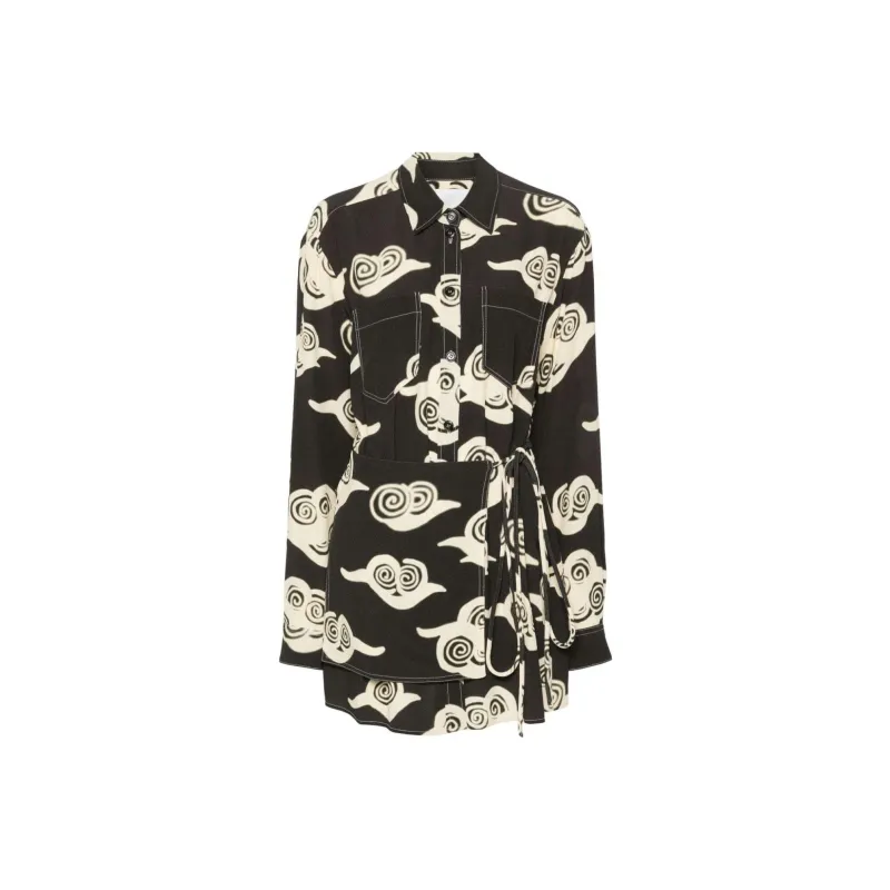 NANUSHKA Cloud printed Mini Dress-0