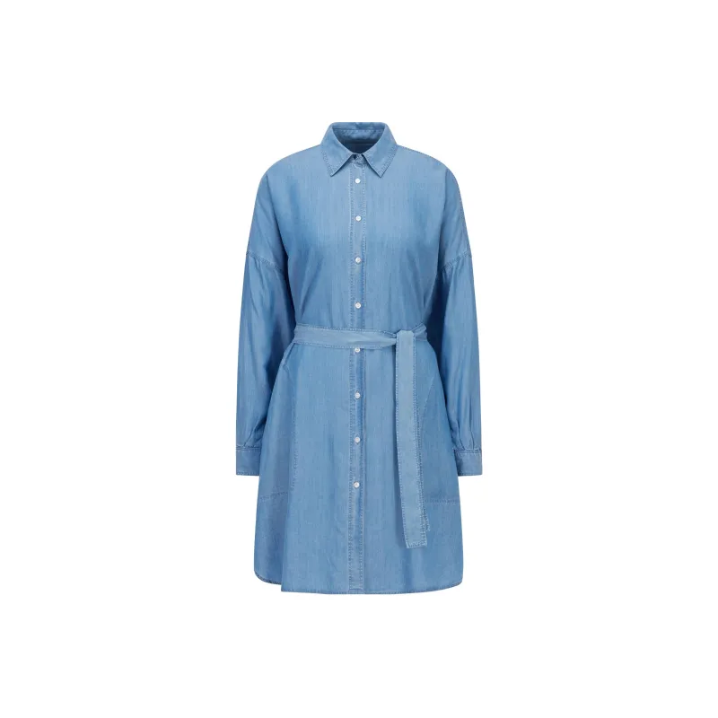 HUGO BOSS Long Sleeved Dresses Women's Blue-0