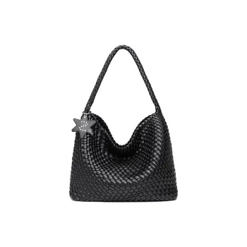 CLEVER& KETCH PU Tote Underarm Shoulder Bag Women's Black/Gold