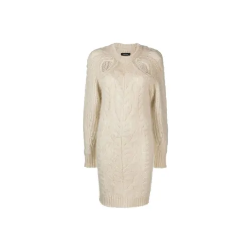 ISABEL MARANT Cut-out Cable-knit Mini Dress
