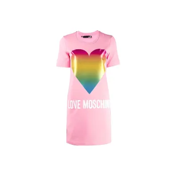 MOSCHINO Short Sleeved Dresses Women's Pink