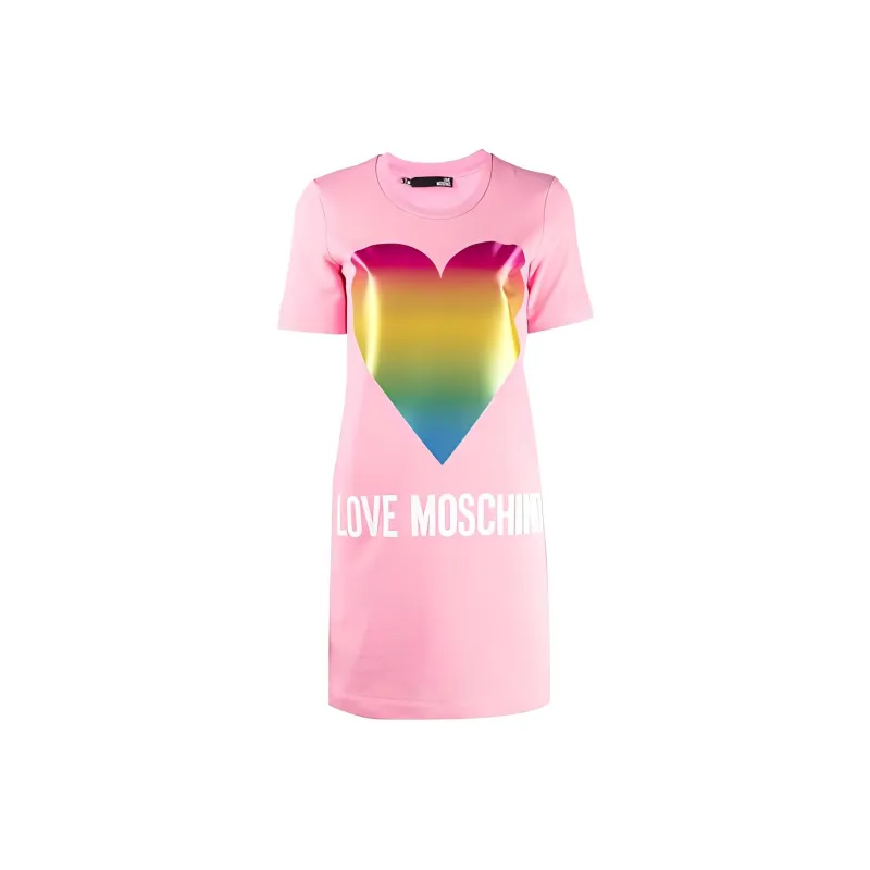 MOSCHINO Short Sleeved Dresses Women's Pink-0