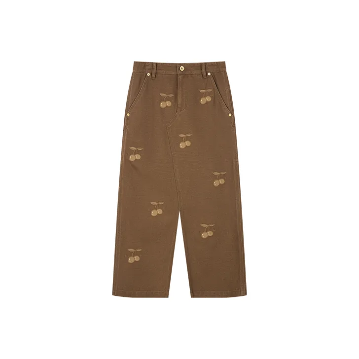 UOOYAA Denim Long Skirt Women's Khaki-0