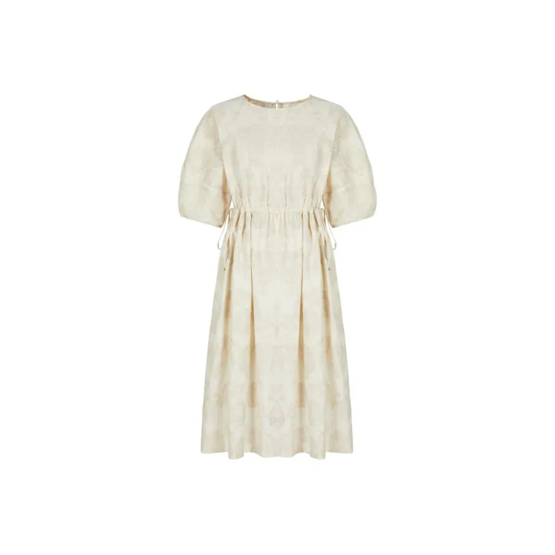 JZ. ANNAKRO FW24 Short Sleeved Dresses Women's Apricot-0