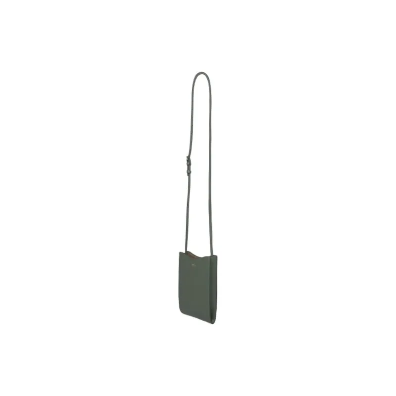 A.P.C Cow Leather Crossbody Bag Women's Green-1