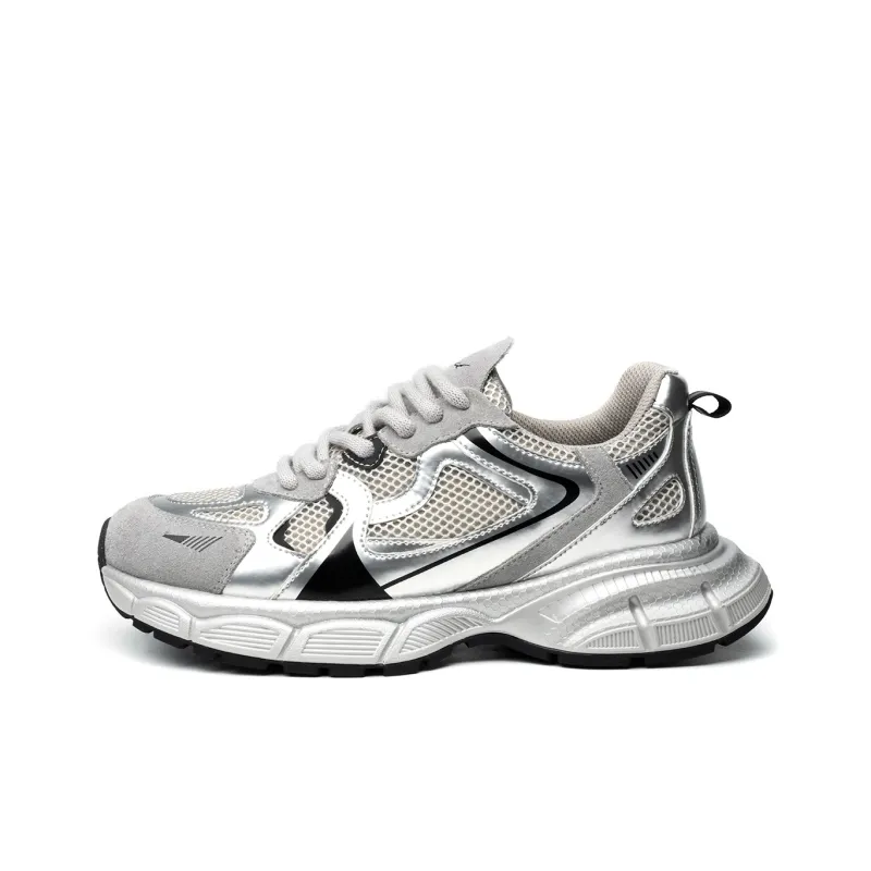 FED Breathable And Lightweight Low Top Chunky Sneakers Men's-0