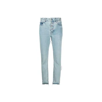 OFF-WHITE High-waisted Straight-leg Jeans