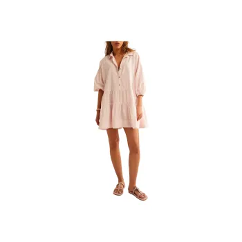 FREE PEOPLE Misha Mini Dress Long-Sleeved Dresses Women's Apple Blossom/Apple Flower