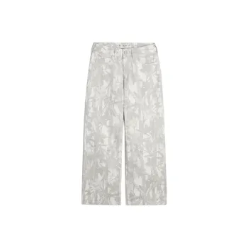 Hollister Jeans Women's Cream All Over Print