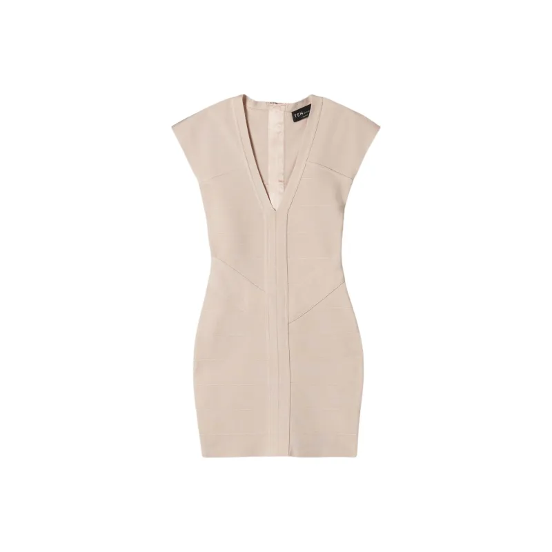 ARITZIA Ten Flicker Dress Short-Sleeved Dresses Women's Denude/Nude-0