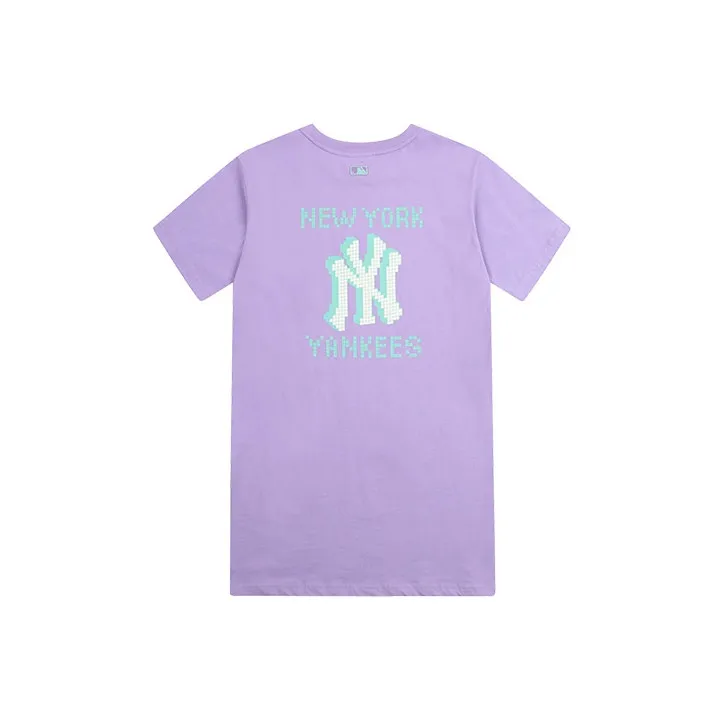 MLB Short-Sleeved Dresses Women's Blue Purple-0