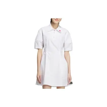 Adidas Neo x CAOMEIXIONG LIANMINGKUAN Short Sleeved Dresses Women's White