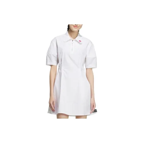 Adidas Neo x CAOMEIXIONG LIANMINGKUAN Short Sleeved Dresses Women's White